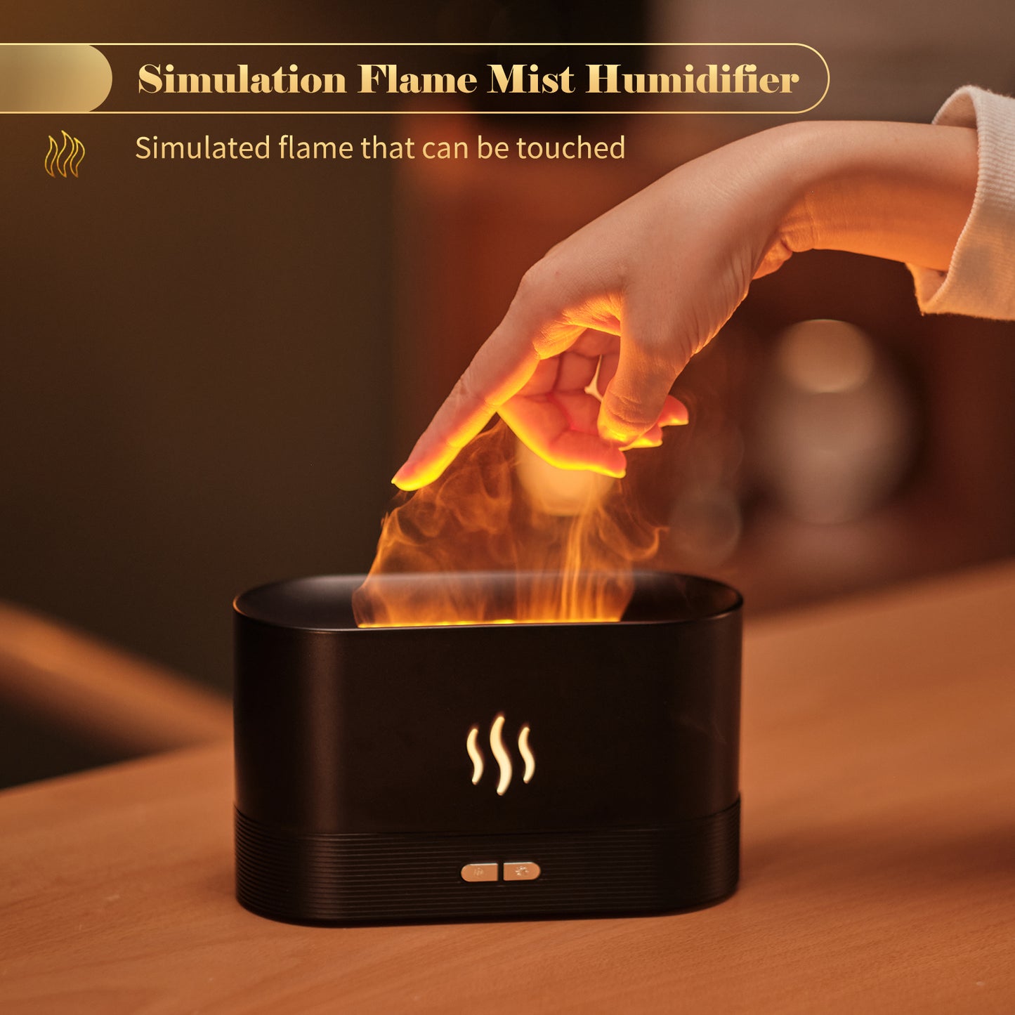'The Flamme' Light Mist Humidifier Aromatherapy with Flame